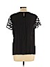Ann Taylor LOFT Black Short Sleeve Blouse Size L (petite) - photo 2