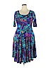 Lularoe Blue Casual Dress Size 2X - photo 1