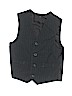 George 100% Polyester Black Tuxedo Vest Size 7 - photo 1