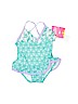 Pink Platinum Print Blue One Piece Swimsuit 9-12 MO / 12 MO - photo 1