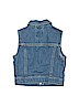 Gap Kids 100% Cotton Solid Blue Denim Vest Size 6 - 7 - photo 2