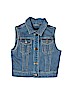 Gap Kids 100% Cotton Solid Blue Denim Vest Size 6 - 7 - photo 1