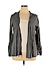 INC International Concepts 100% Cotton Gray Cardigan Size XL - photo 1