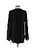 Lucky Brand 100% Rayon Black Long Sleeve Blouse Size S - photo 2