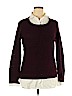 AB Studio Purple Pullover Sweater Size XL - photo 1
