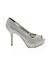 Nine West Silver Heels Size 5 1/2 - photo 1