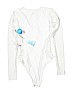 Forever 21 White One Piece Swimsuit Size L - photo 2