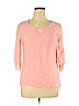 April USA 100% Polyester Pink 3/4 Sleeve Blouse Size 1X - photo 1
