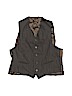 Unbranded 100% Wool Brown Tuxedo Vest Size 14 - photo 1