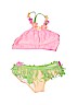 Love U Lots Pink Two Piece Swimsuit Size 6 - photo 1
