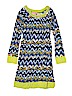 Haven girl Chevron-herringbone Blue Dress Size 14 - photo 1