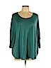 Eileen Fisher Teal 3/4 Sleeve Silk Top Size L - photo 1
