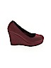 etc! Burgundy Wedges Size 7 - 8 - photo 1