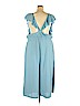 Clothing Obsessed Company 100% Polyester Blue Jumpsuit Size 3X - photo 2
