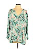 Old Navy 100% Rayon Teal 3/4 Sleeve Blouse Size XL - photo 1
