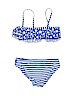 Cat & Jack Blue Two Piece Swimsuit Size 6 - 6X - photo 2