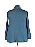 Avenue 100% Lyocell Blue Long Sleeve Button-Down Shirt Size 18 - photo 2