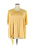 Cato Yellow Short Sleeve Top Size 26 - photo 1
