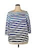 Talbots 100% Cotton Blue 3/4 Sleeve Top Size 2X - photo 1