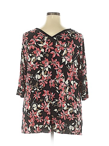 J.jill 3/4 Sleeve T-Shirt (view 2)