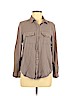Forever 21 100% Viscose Gray Long Sleeve Button-Down Shirt Size S - photo 1