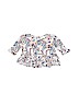 Crazy 8 100% Rayon Print White Long Sleeve Blouse Size 18-24 mo - photo 1