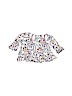 Crazy 8 100% Rayon Print White Long Sleeve Blouse Size 18-24 mo - photo 2