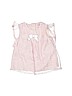 Catherine Malandrino 100% Polyester Metallic Stripes Pink Short Sleeve Blouse Size 12-18 mo - photo 1