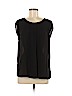 H&M 100% Polyester Black Short Sleeve Blouse Size M - photo 1