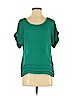 Mossimo 100% Polyester Green Short Sleeve Blouse Size XS - photo 1
