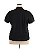 Elle Black Short Sleeve Button-Down Shirt Size 2X - photo 2