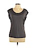 Ann Taylor Gray Short Sleeve Top Size L (petite) - photo 1