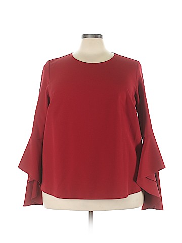 ELOQUII Long Sleeve Blouse (view 1)