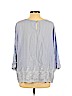 Saint Tropez 100% Rayon Blue 3/4 Sleeve Blouse Size 1X - photo 2