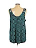 H&M 100% Polyester Blue Sleeveless Blouse Size L - photo 2
