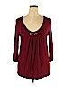 Merona Burgundy 3/4 Sleeve Top Size XL - photo 1