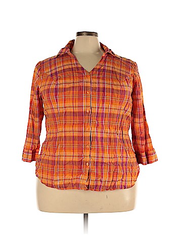 Lane Bryant Long Sleeve Button-Down Shirt (view 1)