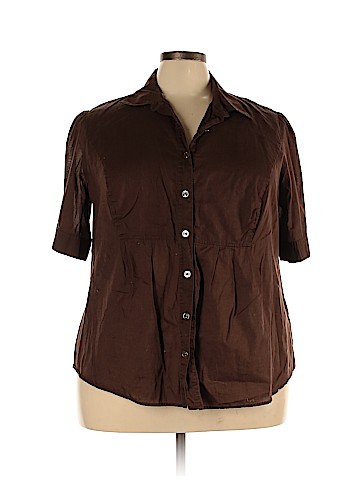Soft by Avenue Short Sleeve Button-Down Shirt (view 1)