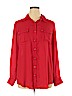 Ashley Stewart 100% Polyester Red Long Sleeve Blouse Size 14 - 16 Plus - photo 1