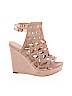 Shoedazzle Pink Wedges Size 11 - photo 1