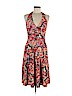 H&M 100% Polyester Orange Casual Dress Size 8 - photo 1