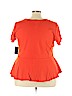 ELOQUII Red Short Sleeve Top Size 24 - photo 2