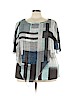 Avenue Gray Short Sleeve Blouse Size 22 - 24 Plus - photo 1