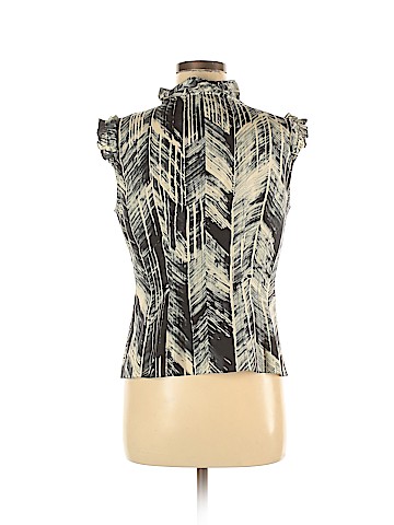 Magaschoni Short Sleeve Silk Top (view 2)