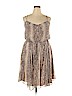 Banana Republic 100% Polyester Tan Casual Dress Size XL - photo 1