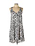 H&M 100% Polyester White Casual Dress Size 10 - photo 1