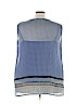 Liz Claiborne 100% Polyester Blue Sleeveless Blouse Size 3X - photo 2