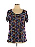 Lularoe Blue Short Sleeve T-Shirt Size XL - photo 1