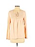 Ella Moss 100% Polyester Tan Long Sleeve Blouse Size XS - photo 1