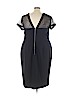 Maggy London Blue Casual Dress Size 24 - photo 2